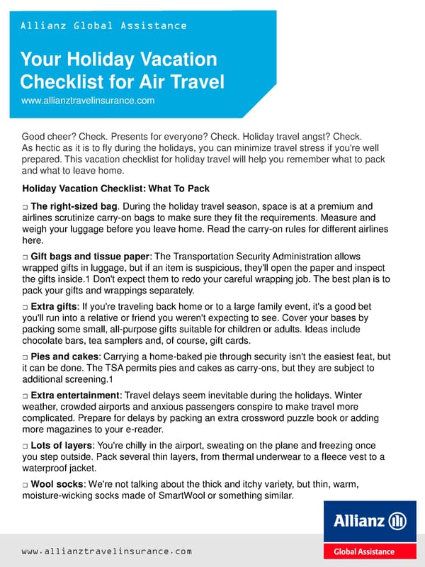 ALLIANZ Travel Pack - Page 4